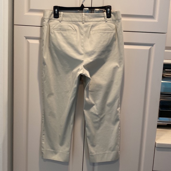 Talbots size 12 petite the perfect crop taupe cropped pants New! Never worn! 🔥 - Picture 6 of 12